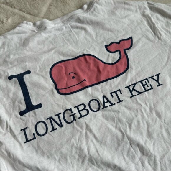 Vineyard Vines | I “Whale” Longboat Key Long Sleeve Tee | Size Extra Small - Picture 5 of 8